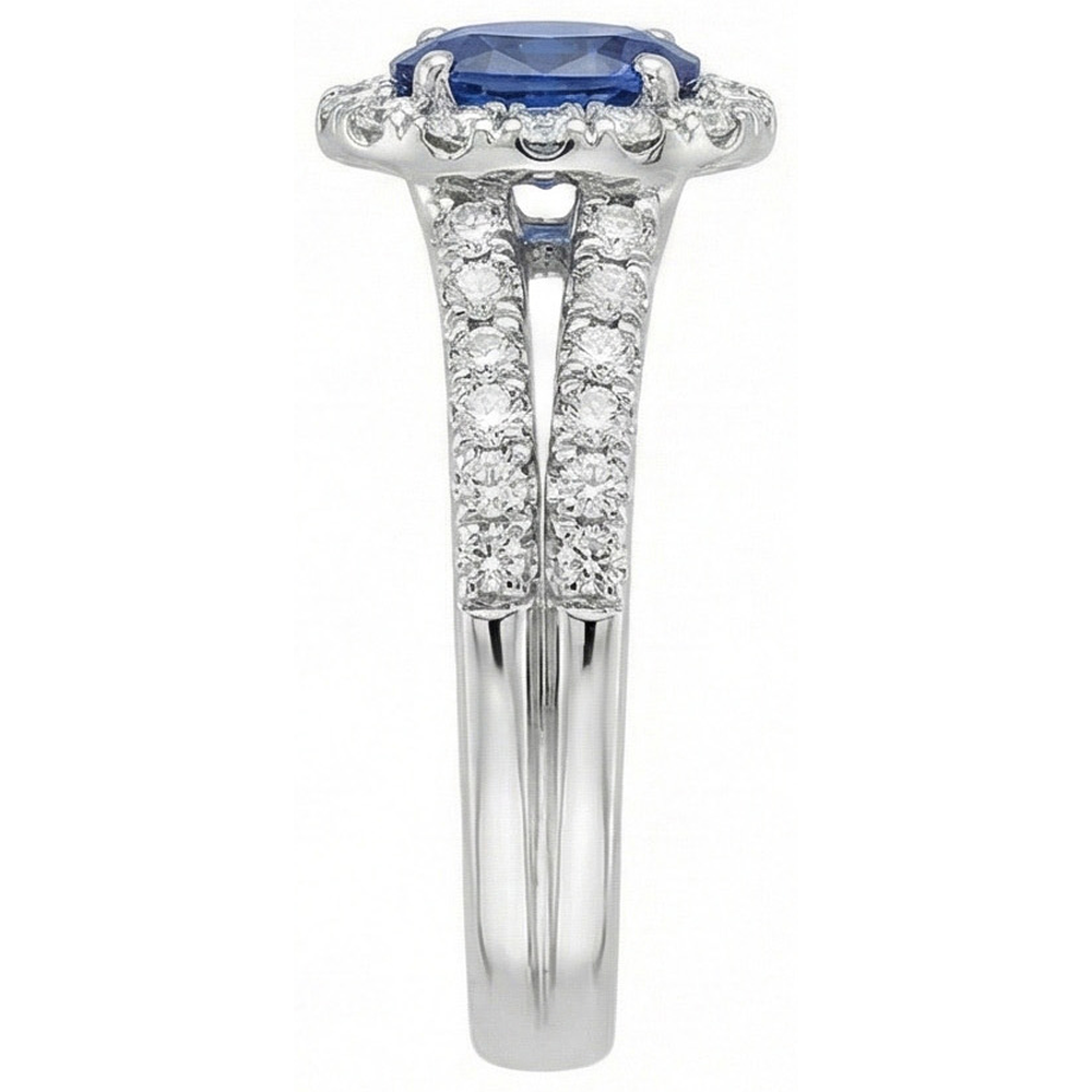 echter oval diamant 3Karat ring Detailansicht