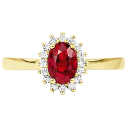 Echter Rubin Ring 3 Karat