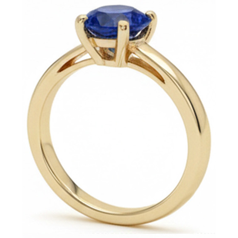 echter round diamant 3Karat ring Draufsicht