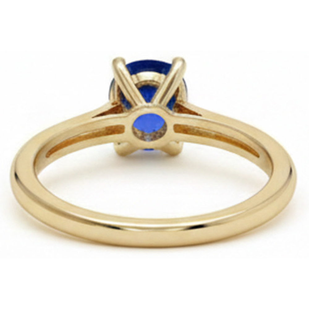 echter round diamant 3Karat ring Profilansicht