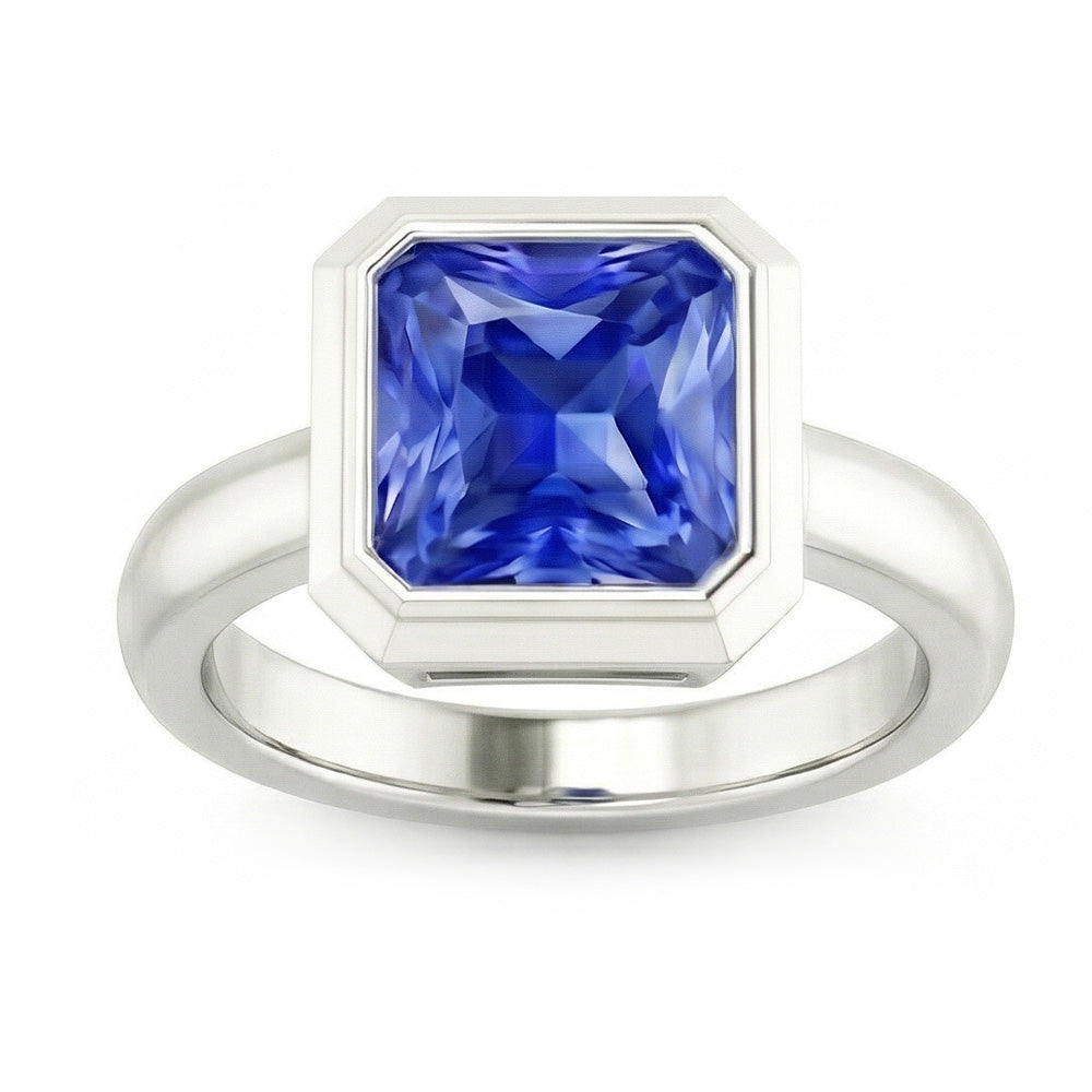 echter asscher diamant 3Karat ring Detailansicht