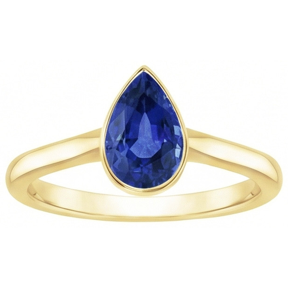 echter round diamant 3Karat ring Draufsicht