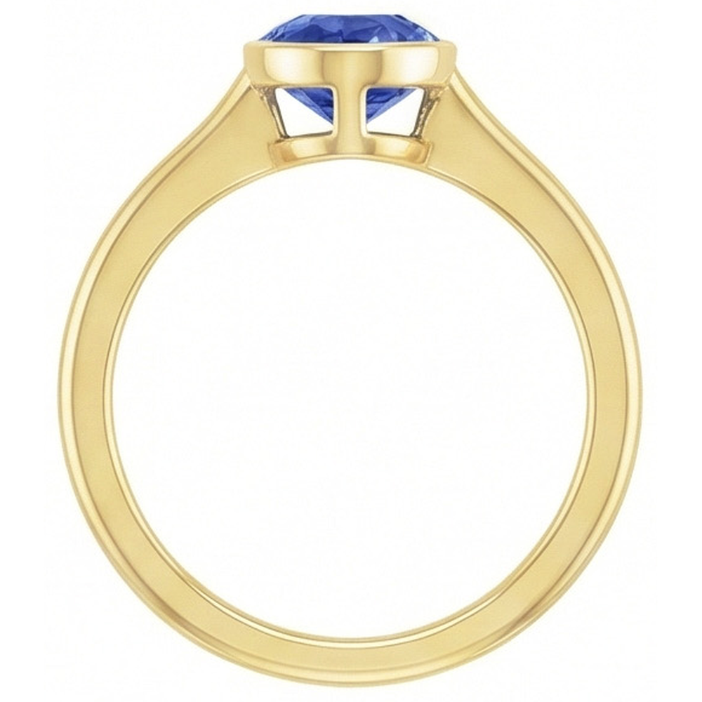 echter round diamant 3Karat ring auf Weiß