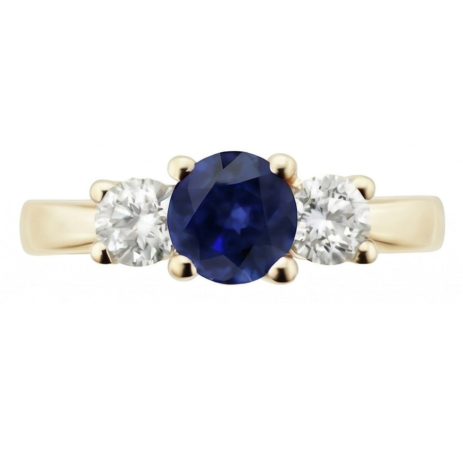 echter round diamant 3Karat ring Detailansicht