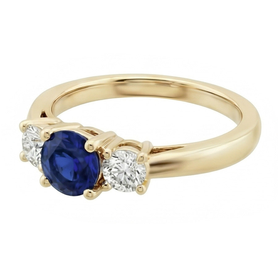 echter round diamant 3Karat ring Seitenansicht