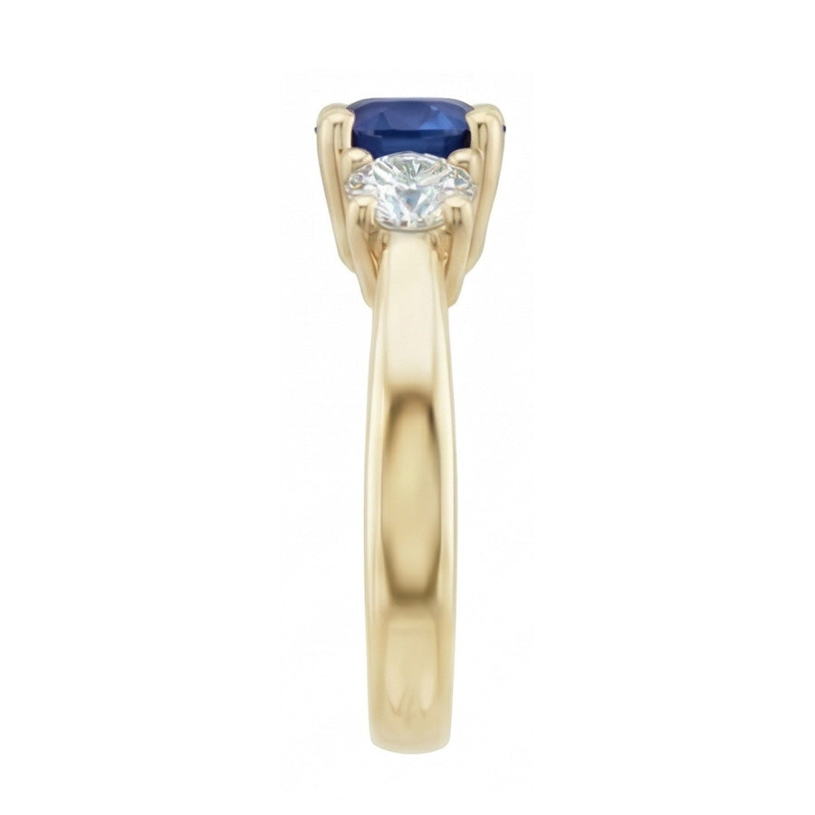 echter round diamant 3Karat ring Draufsicht