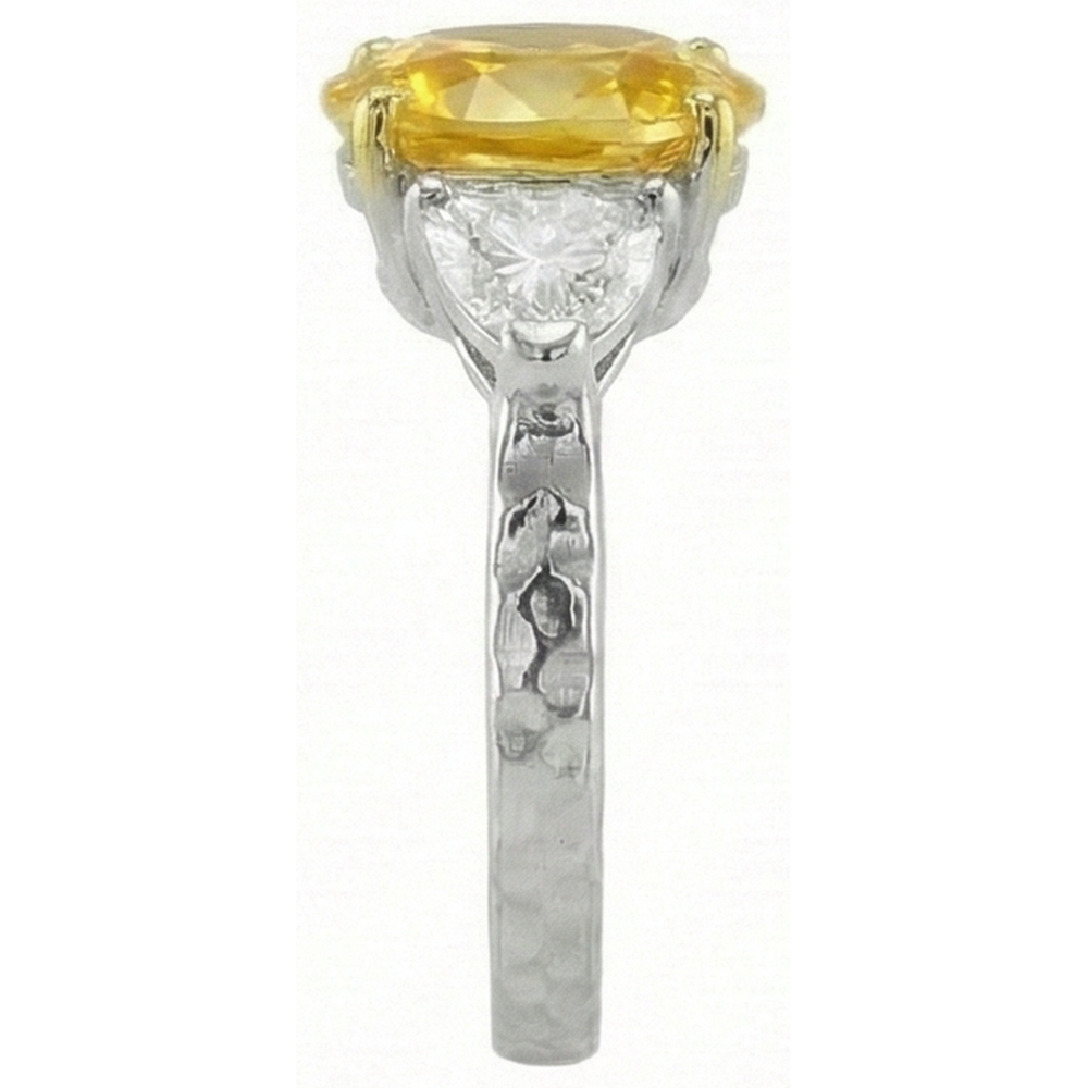 echter oval diamant 4.50Karat ring Detailansicht
