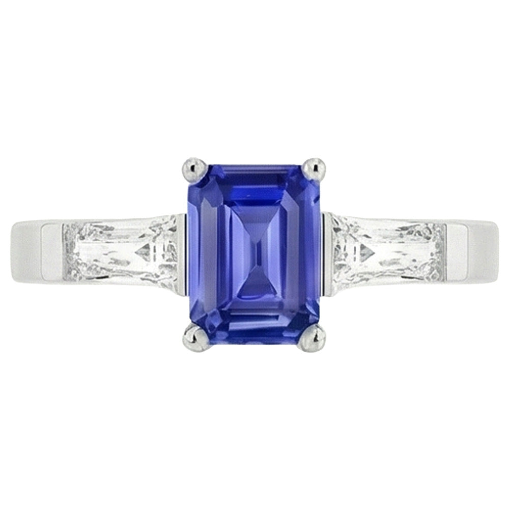 echter baguette diamant 1.75Karat ring Detailansicht