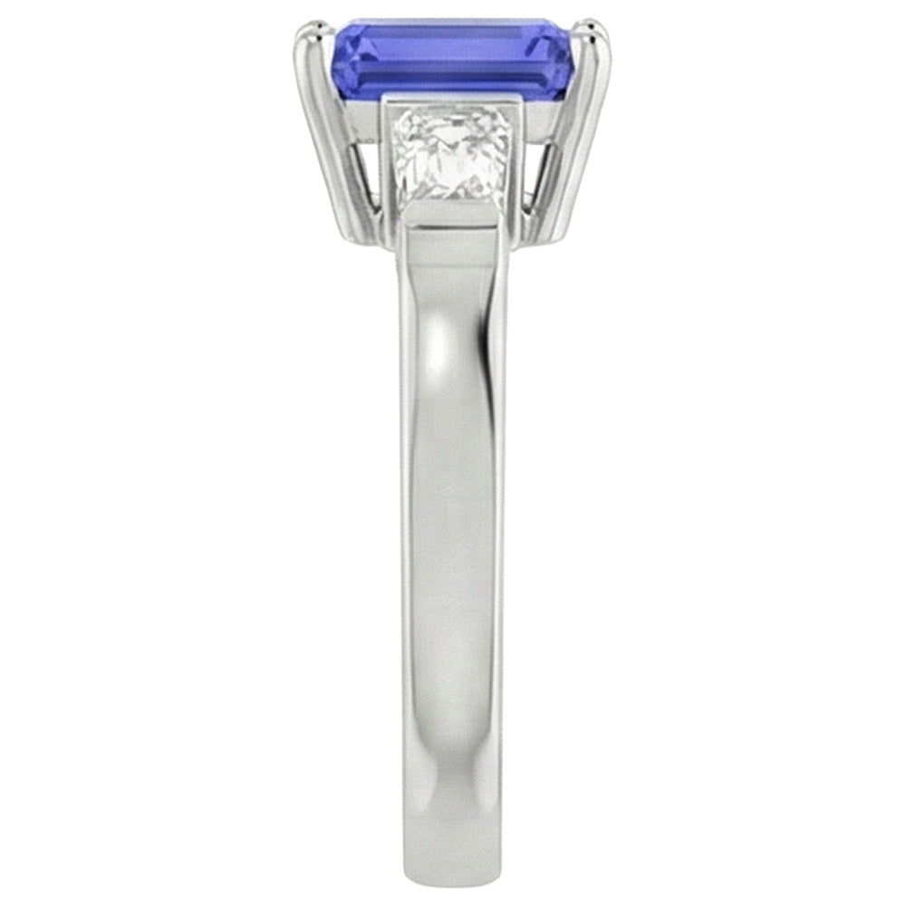 echter baguette diamant 1.75Karat ring Draufsicht