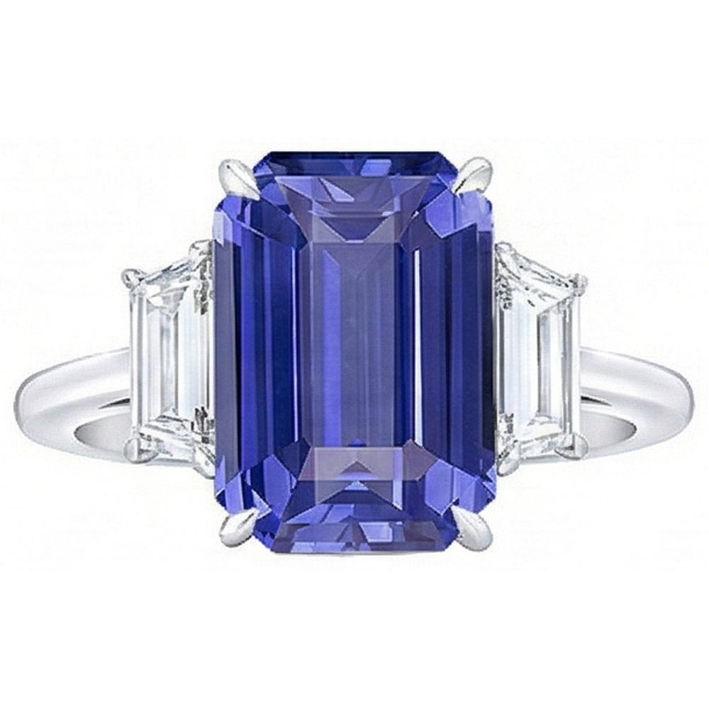 echter round diamant 3.50Karat ring Detailansicht