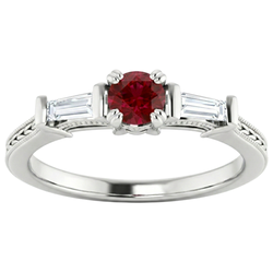 Echter Rubin Ring 2 Karat