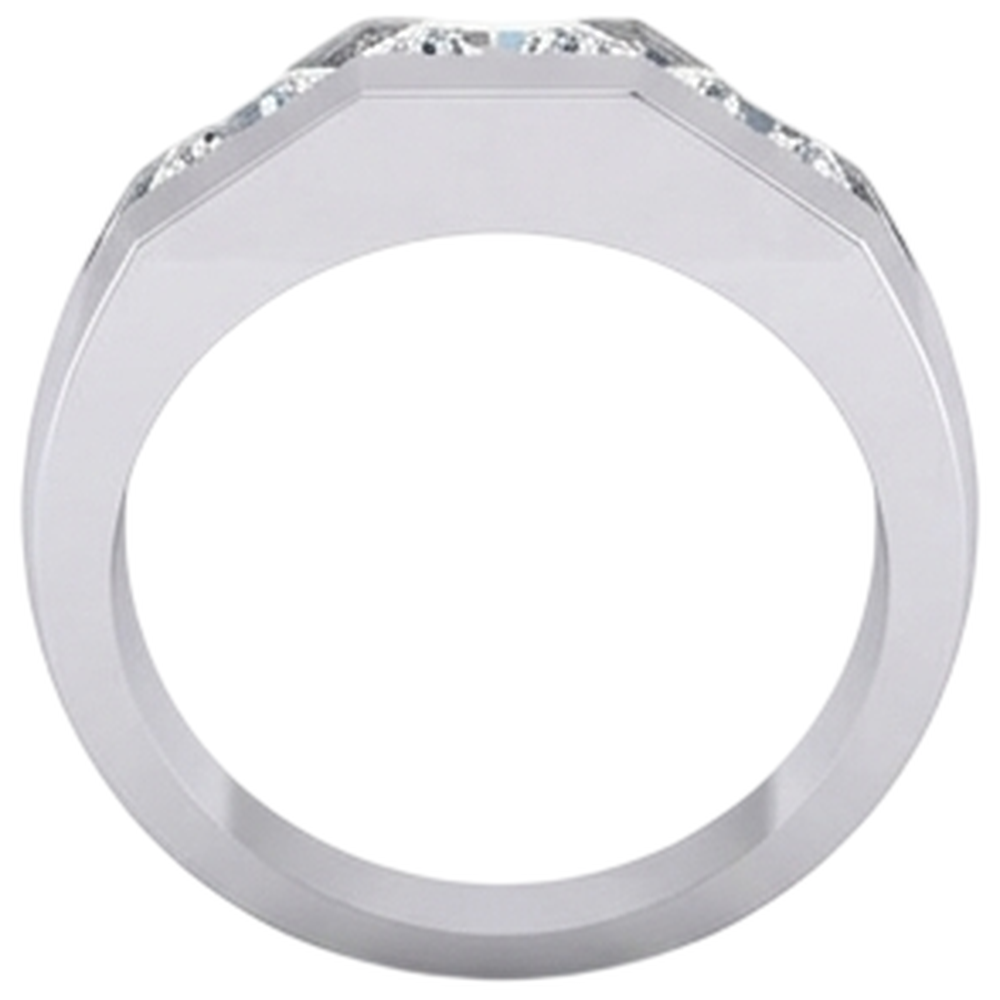 3 Stein Echte Diamant Herren Ring Gold 2,50 Karat
