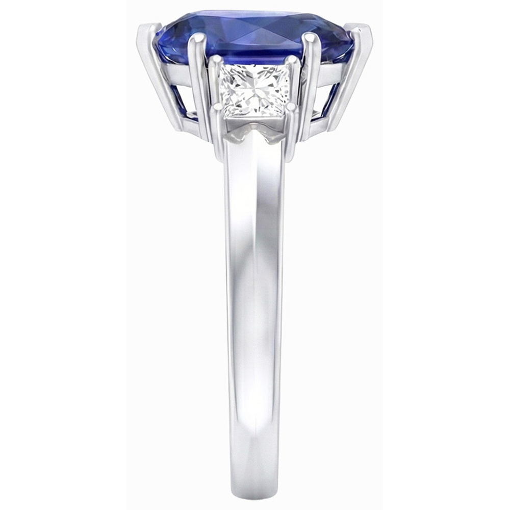 echter princess diamant 3.50Karat ring Draufsicht