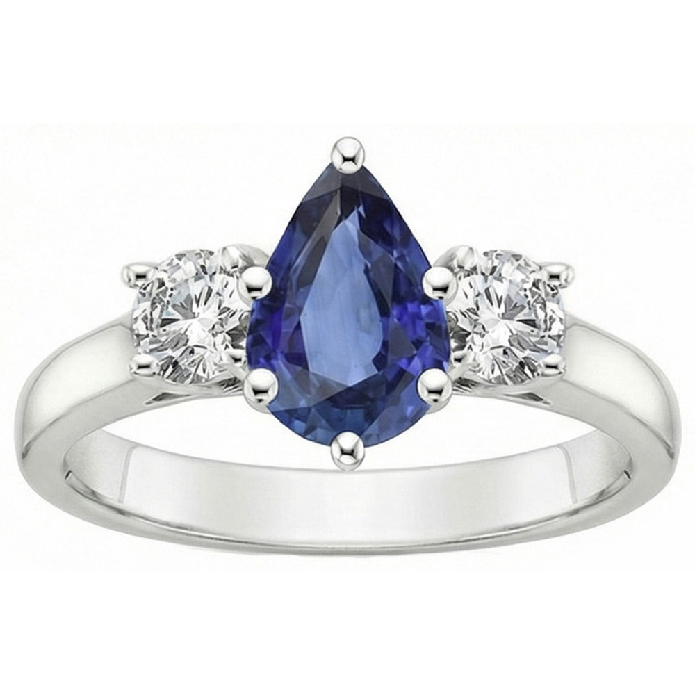 echter round diamant 4.50Karat ring Seitenansicht
