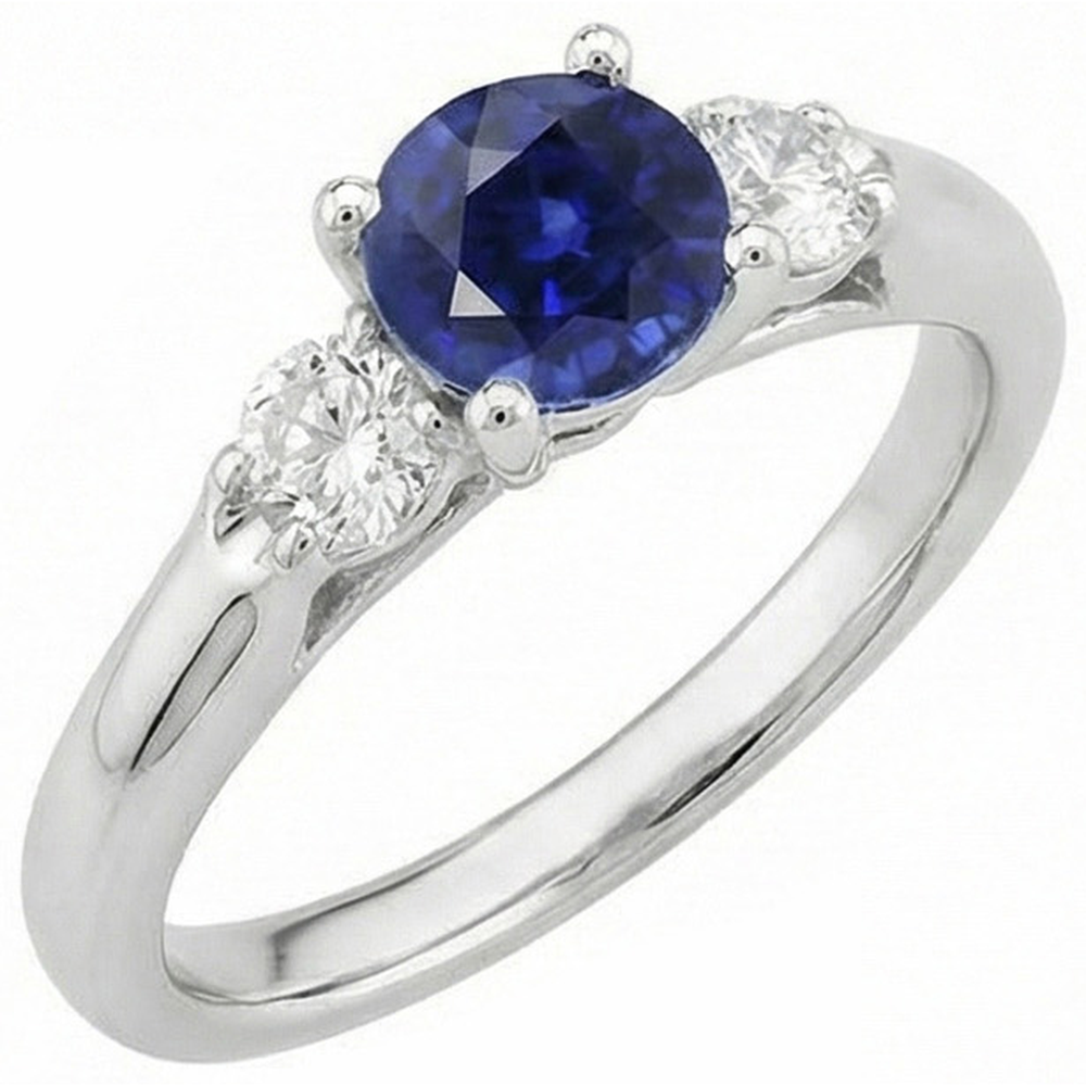 echter round diamant 1.75Karat ring Vorderansicht