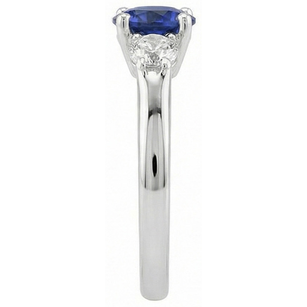 echter round diamant 1.75Karat ring Draufsicht