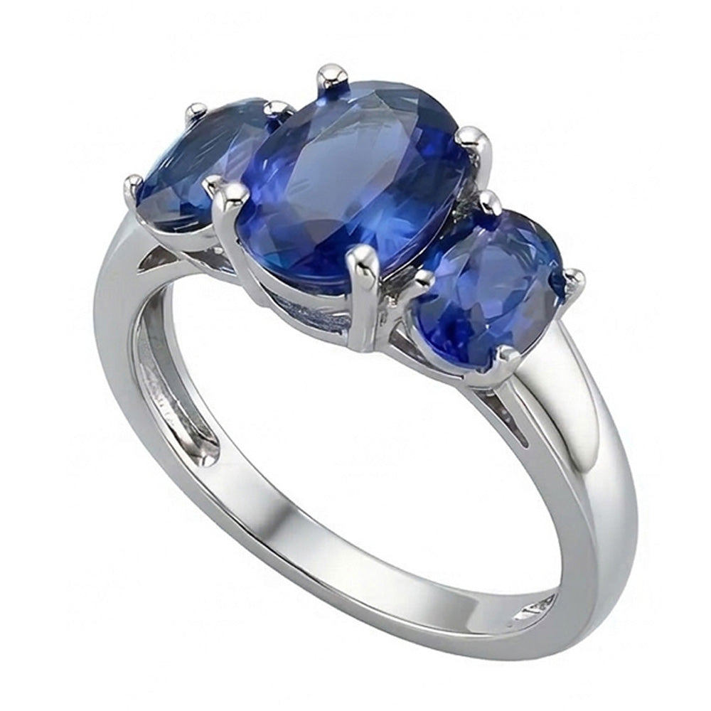 echter oval diamant 14Karat ring Detailansicht