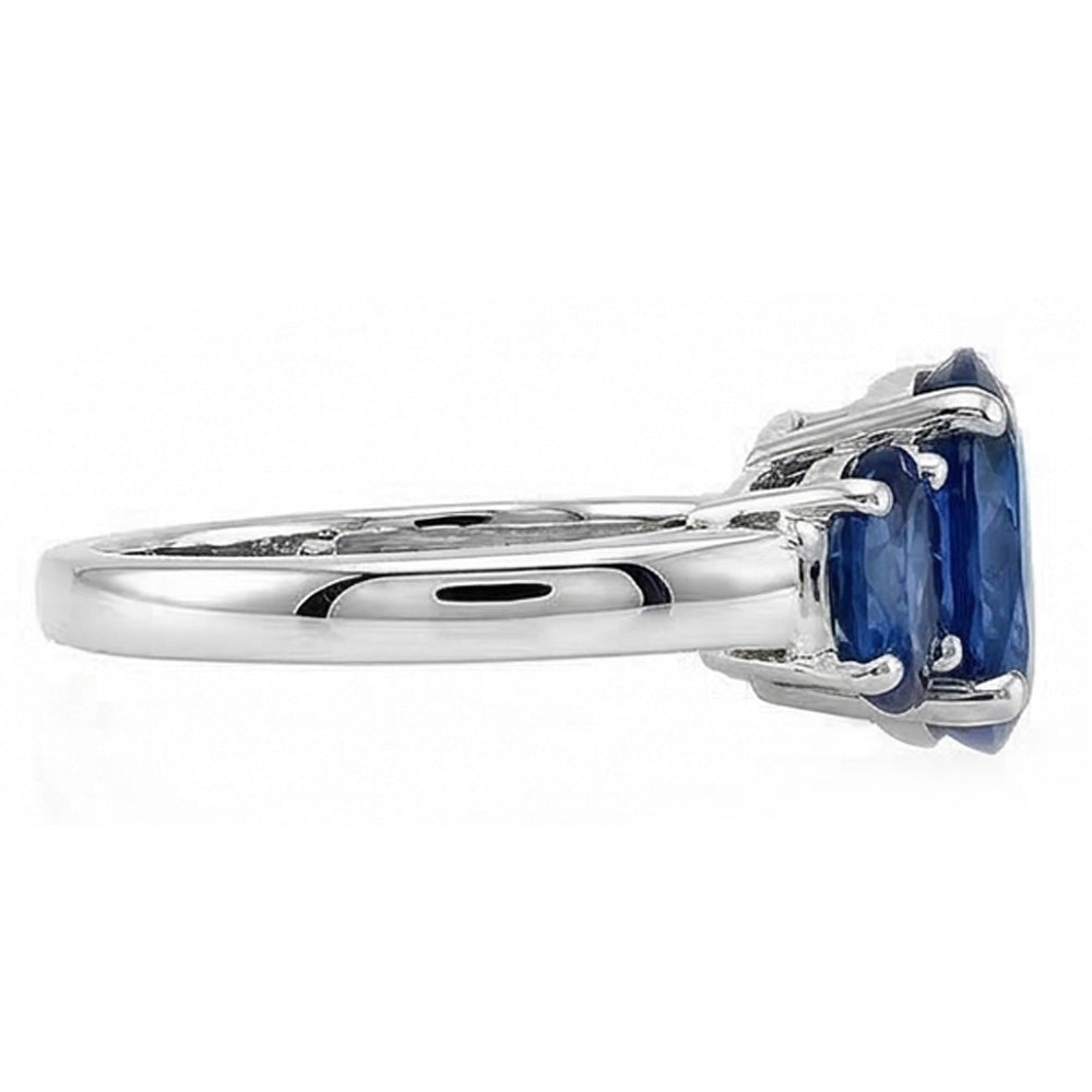 echter oval diamant 14Karat ring Draufsicht