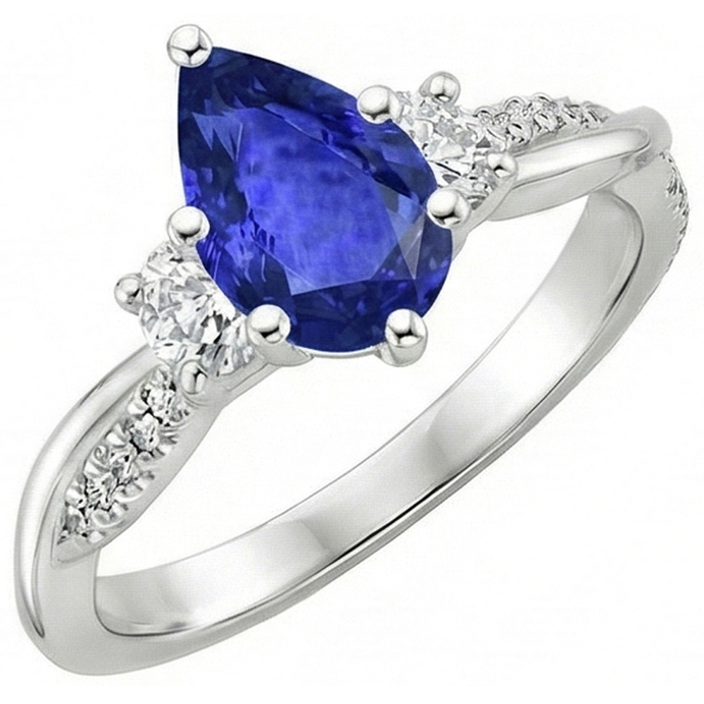 echter round diamant 6Karat ring Seitenansicht