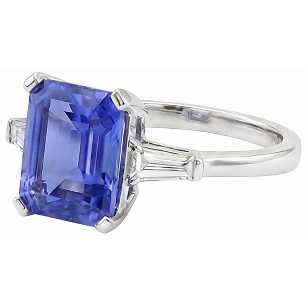 echter baguette diamant 2.25Karat ring Draufsicht