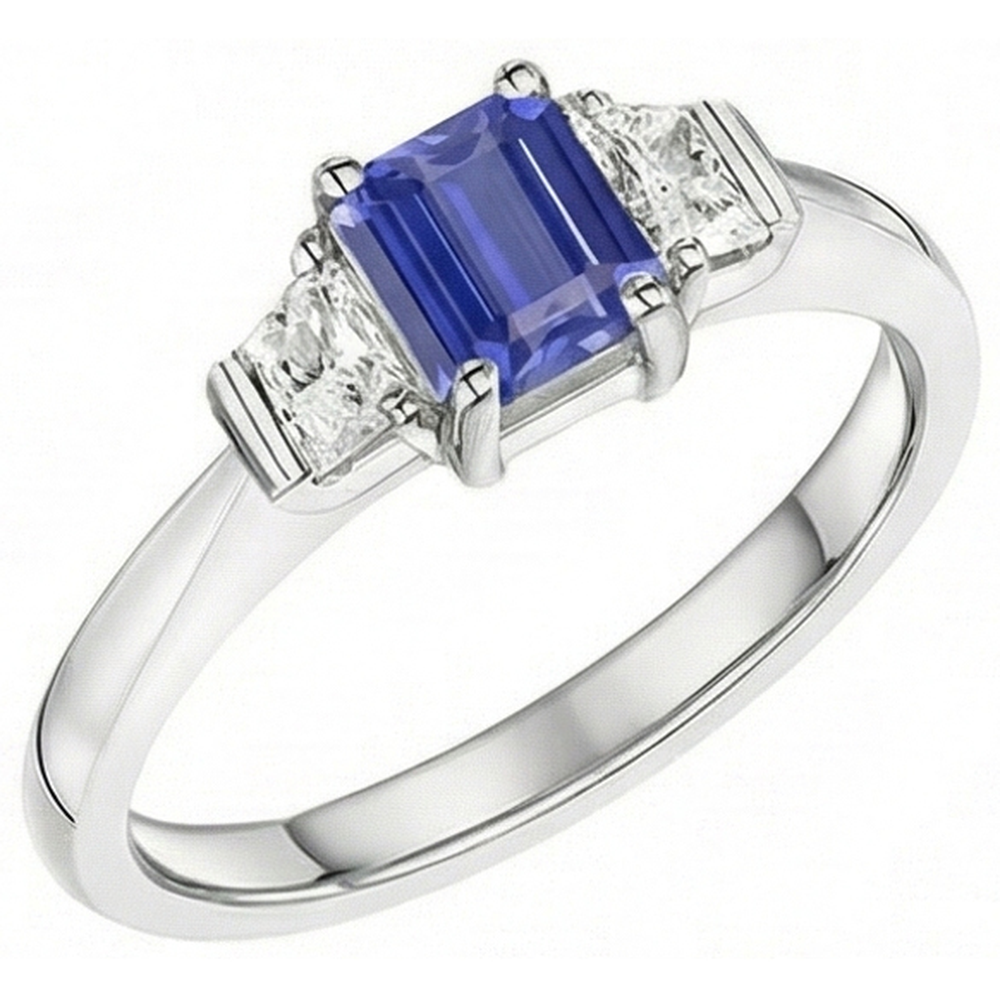 echter cushion diamant 1.50Karat ring Vorderansicht