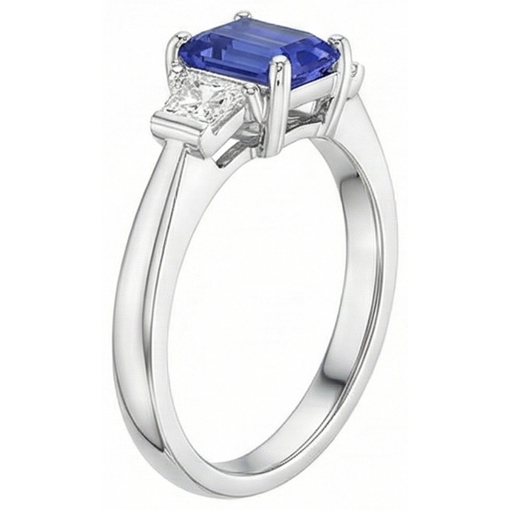 echter cushion diamant 1.50Karat ring Draufsicht