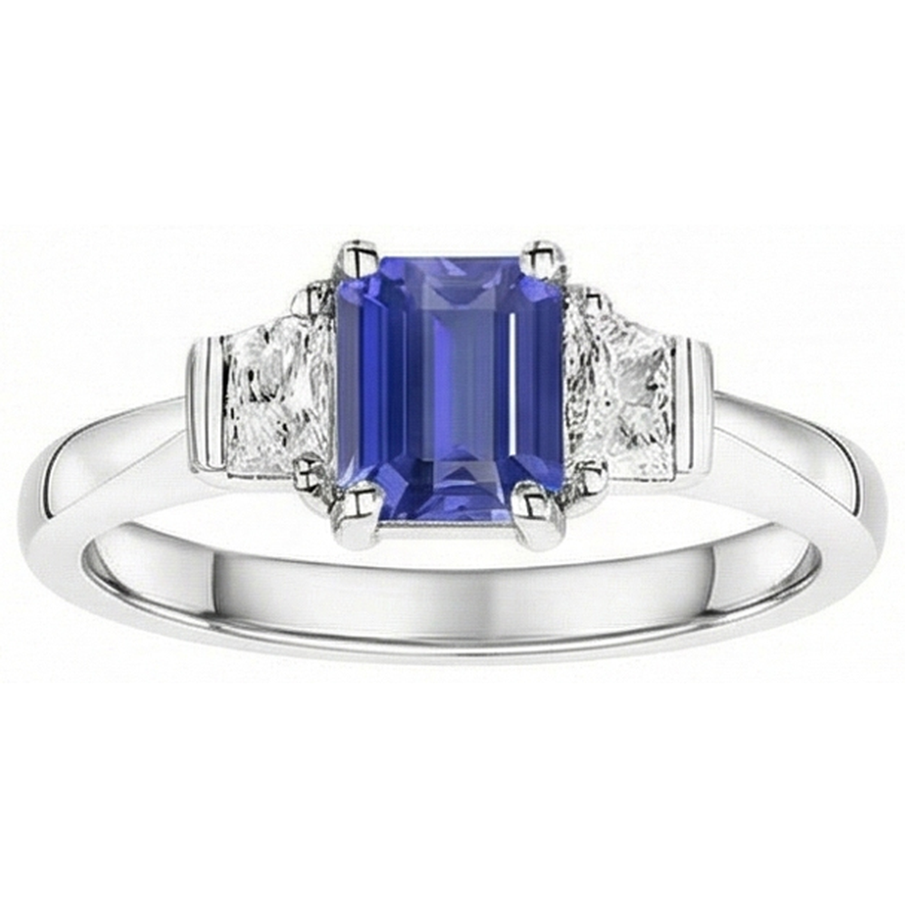 echter cushion diamant 1.50Karat ring Seitenansicht