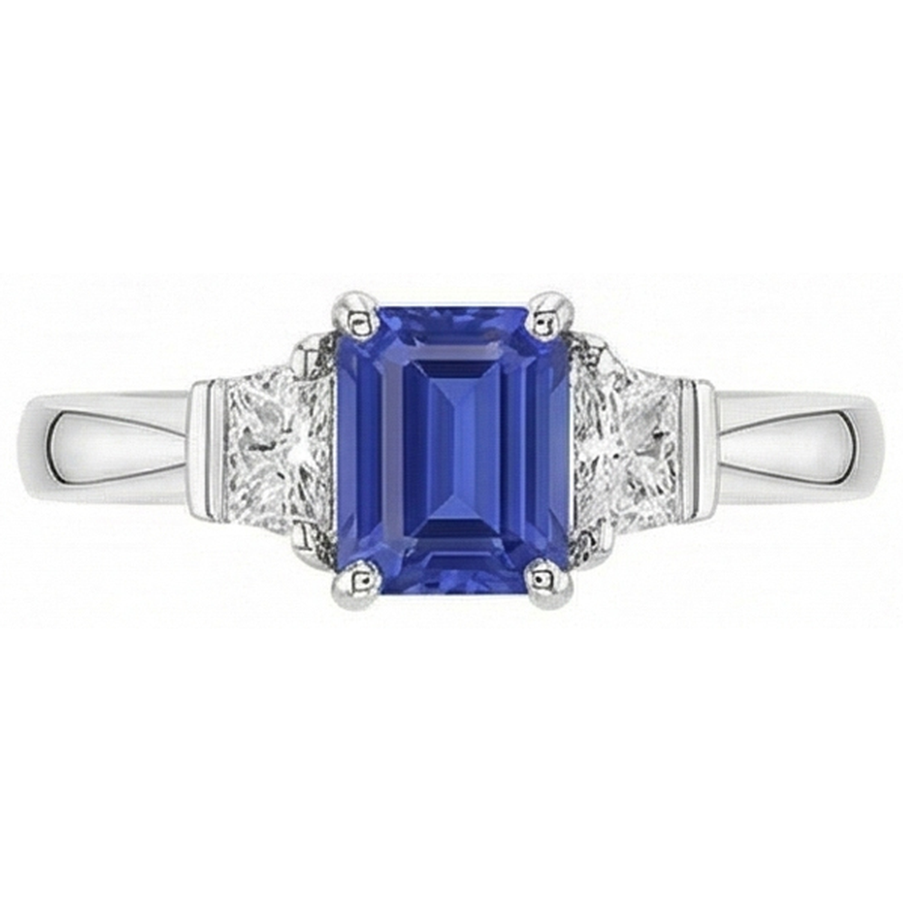 echter cushion diamant 1.50Karat ring Detailansicht