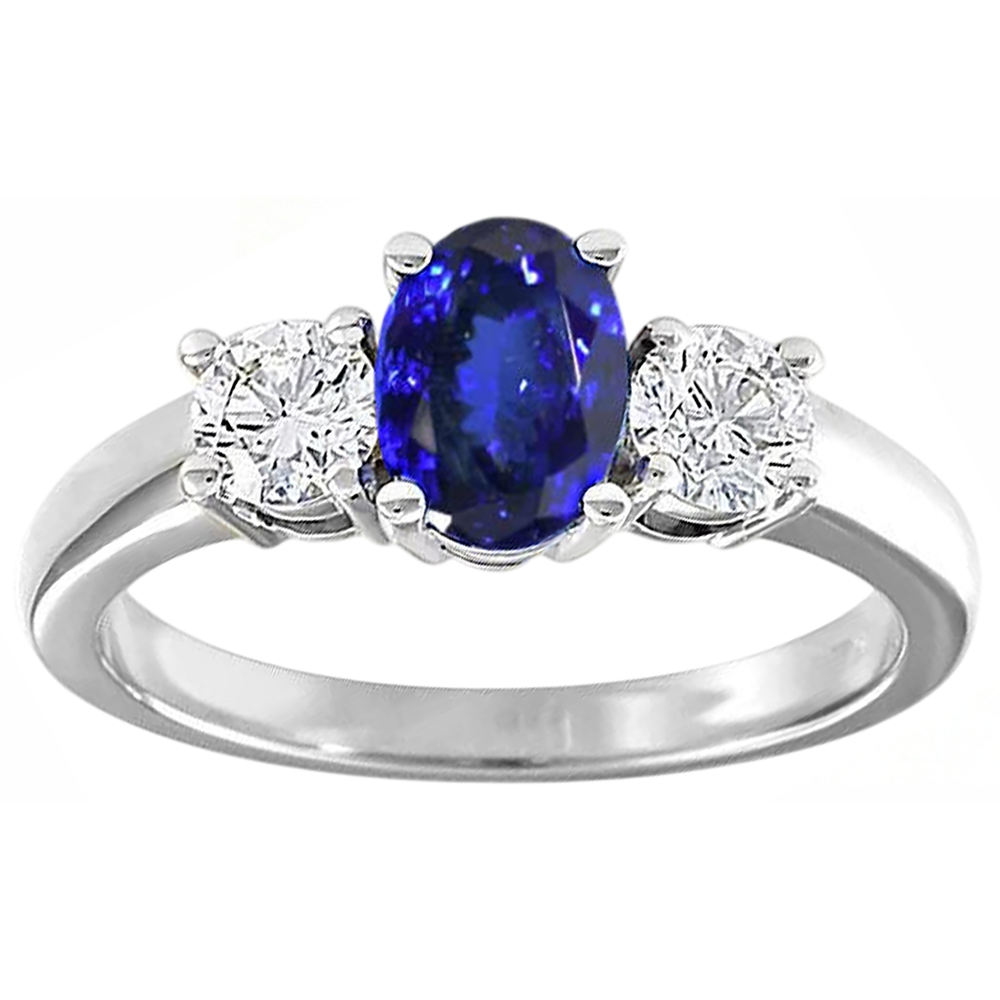 echter oval diamant 5.50Karat ring Seitenansicht