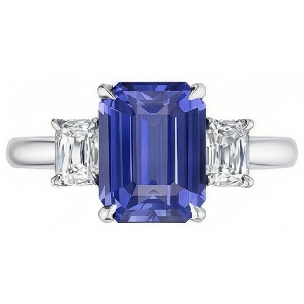 echter round diamant 3Karat ring Detailansicht