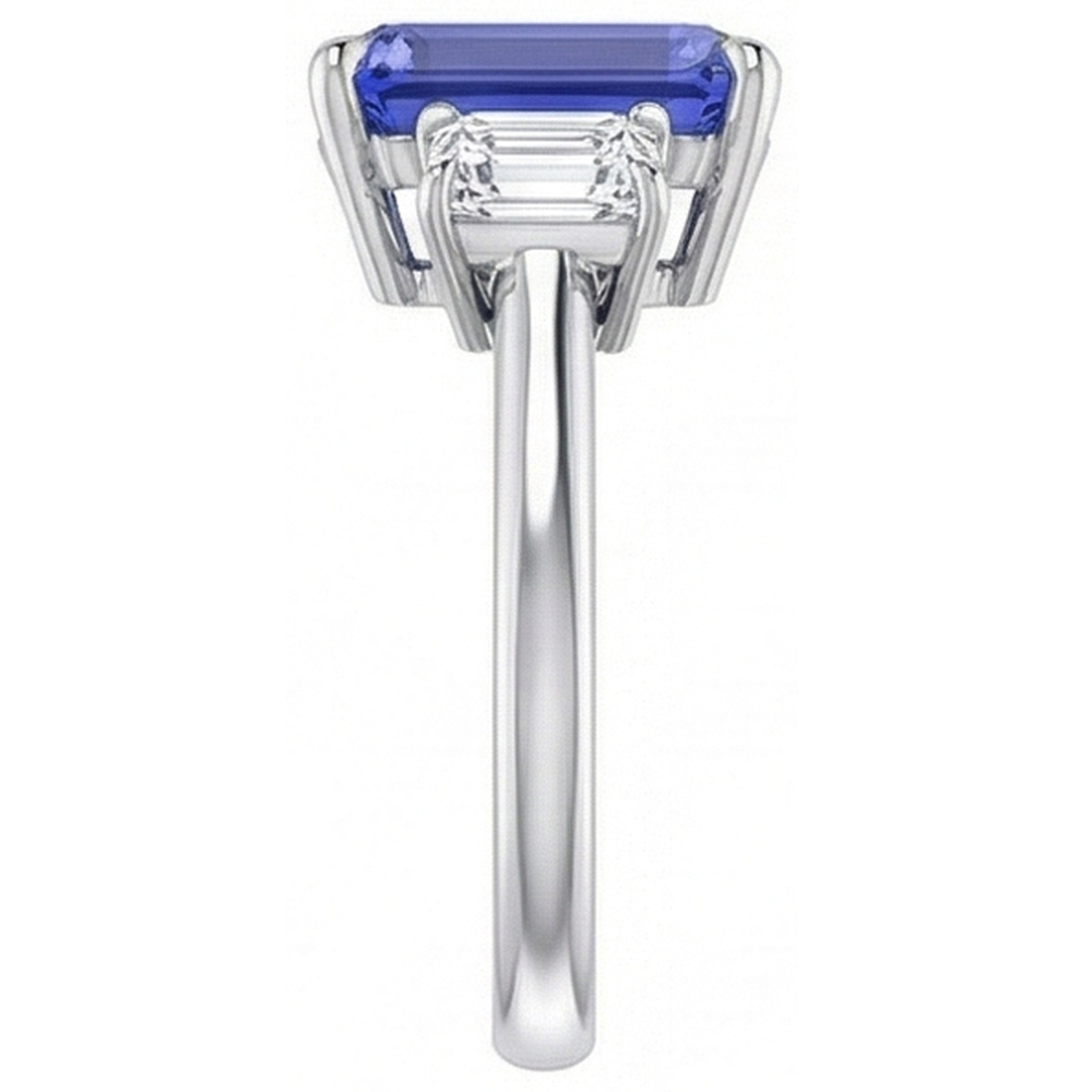 echter round diamant 3Karat ring Draufsicht