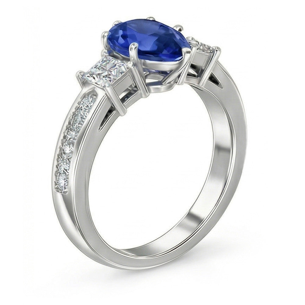echter round diamant 3.50Karat ring Detailansicht