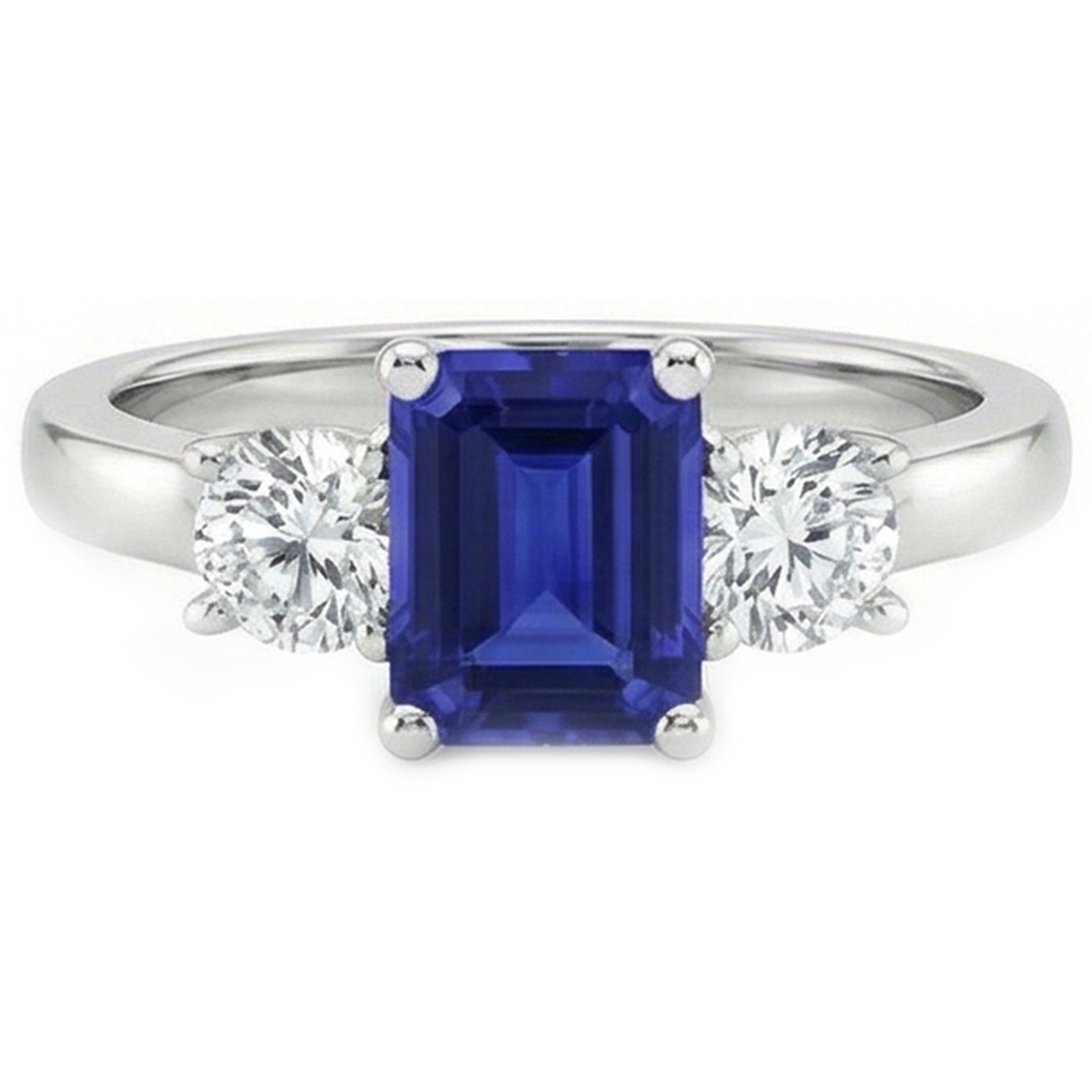 echter round diamant 2.50Karat ring Seitenansicht