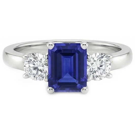echter round diamant 2.50Karat ring Seitenansicht
