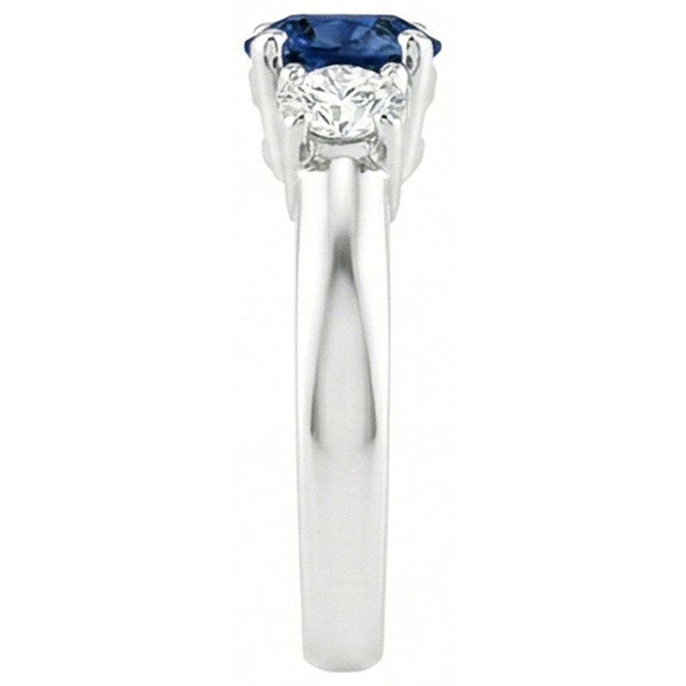 echter round diamant 4.50Karat ring Draufsicht