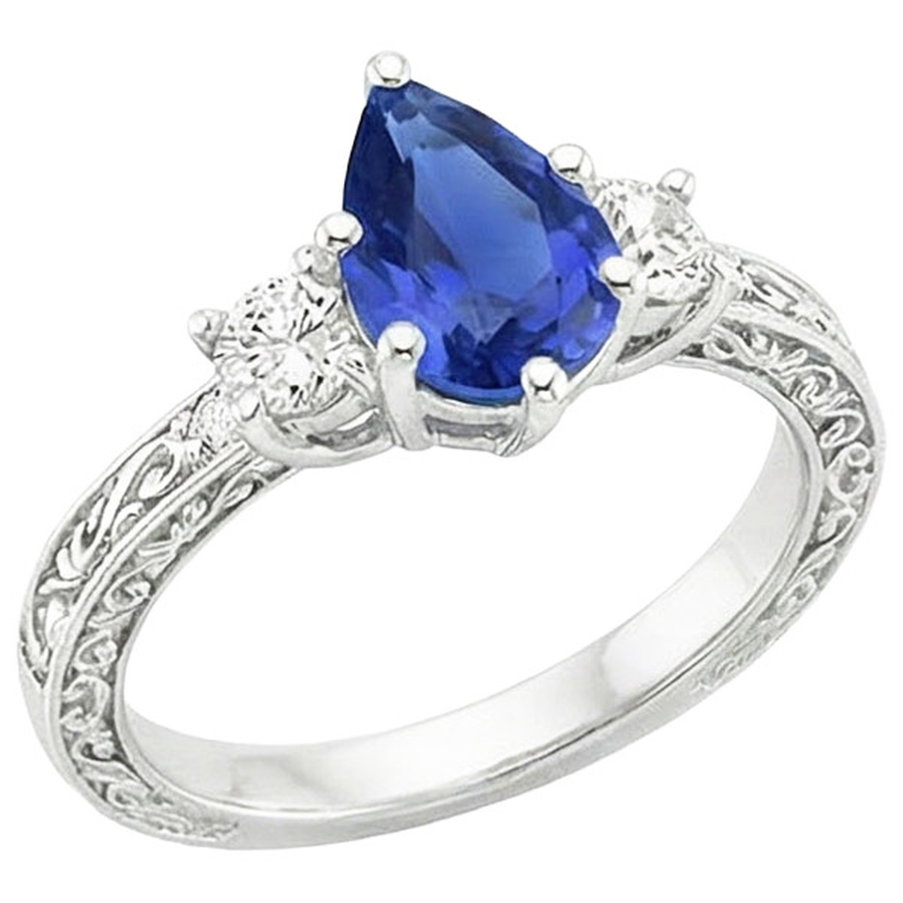 echter round diamant 3.50Karat ring Seitenansicht