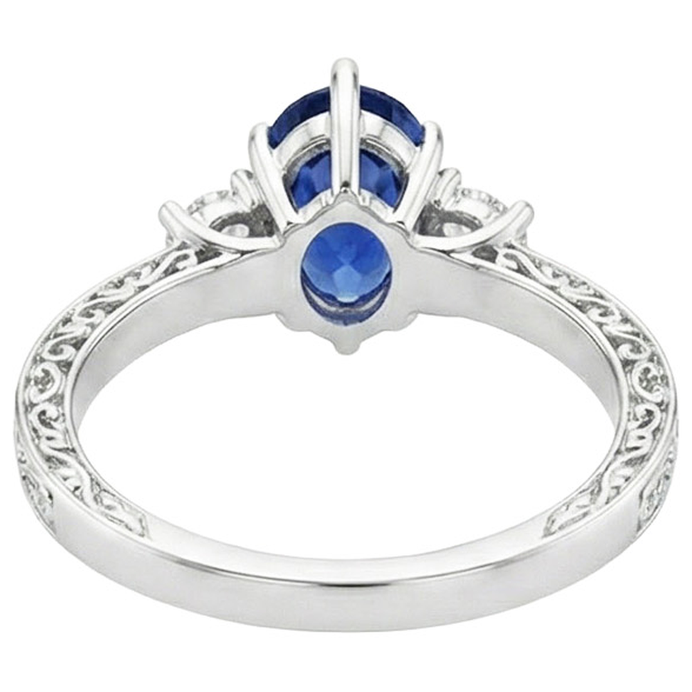 echter round diamant 3.50Karat ring Draufsicht