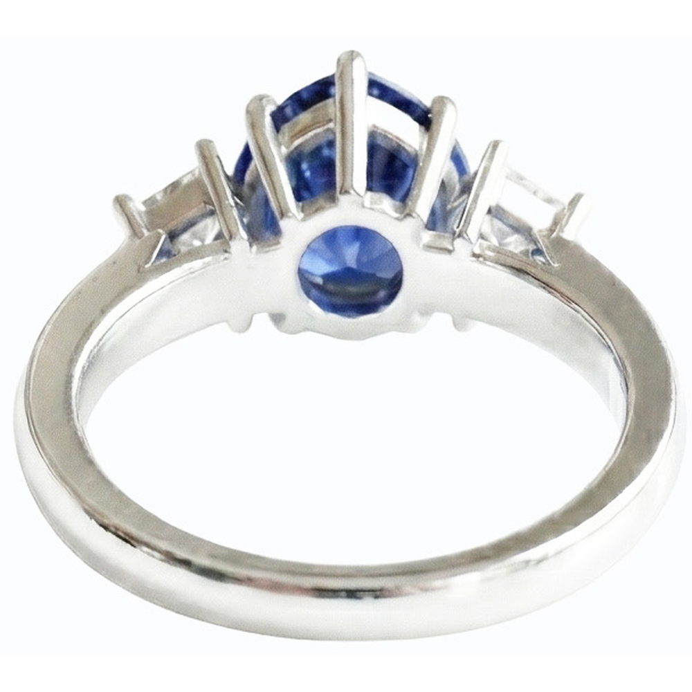 echter round diamant 3Karat ring Vorderansicht