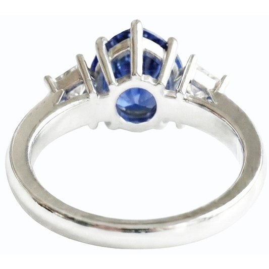 echter round diamant 3Karat ring Vorderansicht