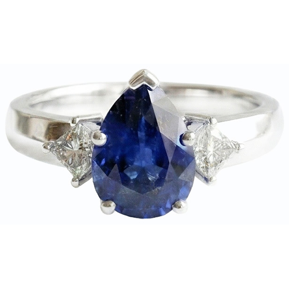 echter round diamant 3Karat ring Draufsicht
