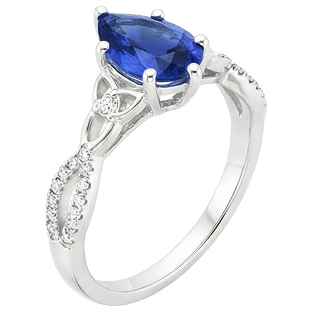 echter round diamant 3.75Karat ring Seitenansicht