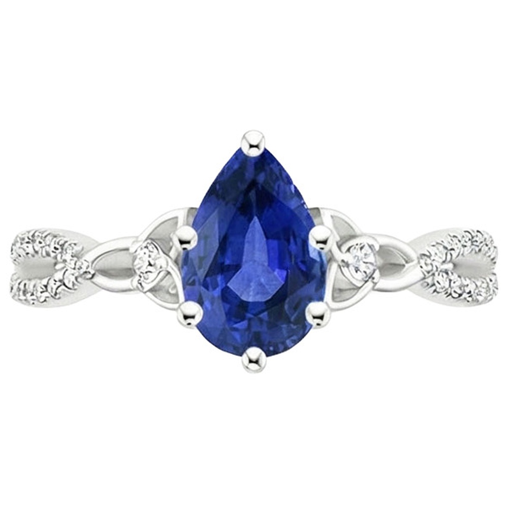 echter round diamant 3.75Karat ring Profilansicht