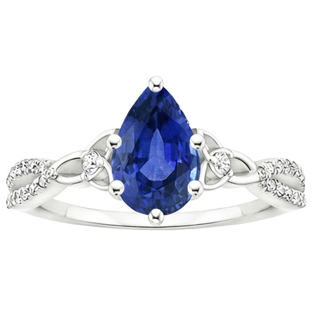 echter round diamant 3.75Karat ring auf Weiß