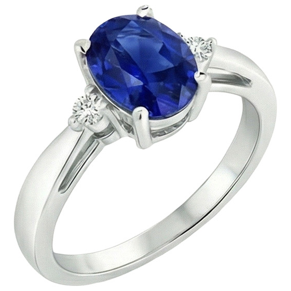 echter oval diamant 4.75Karat ring Detailansicht