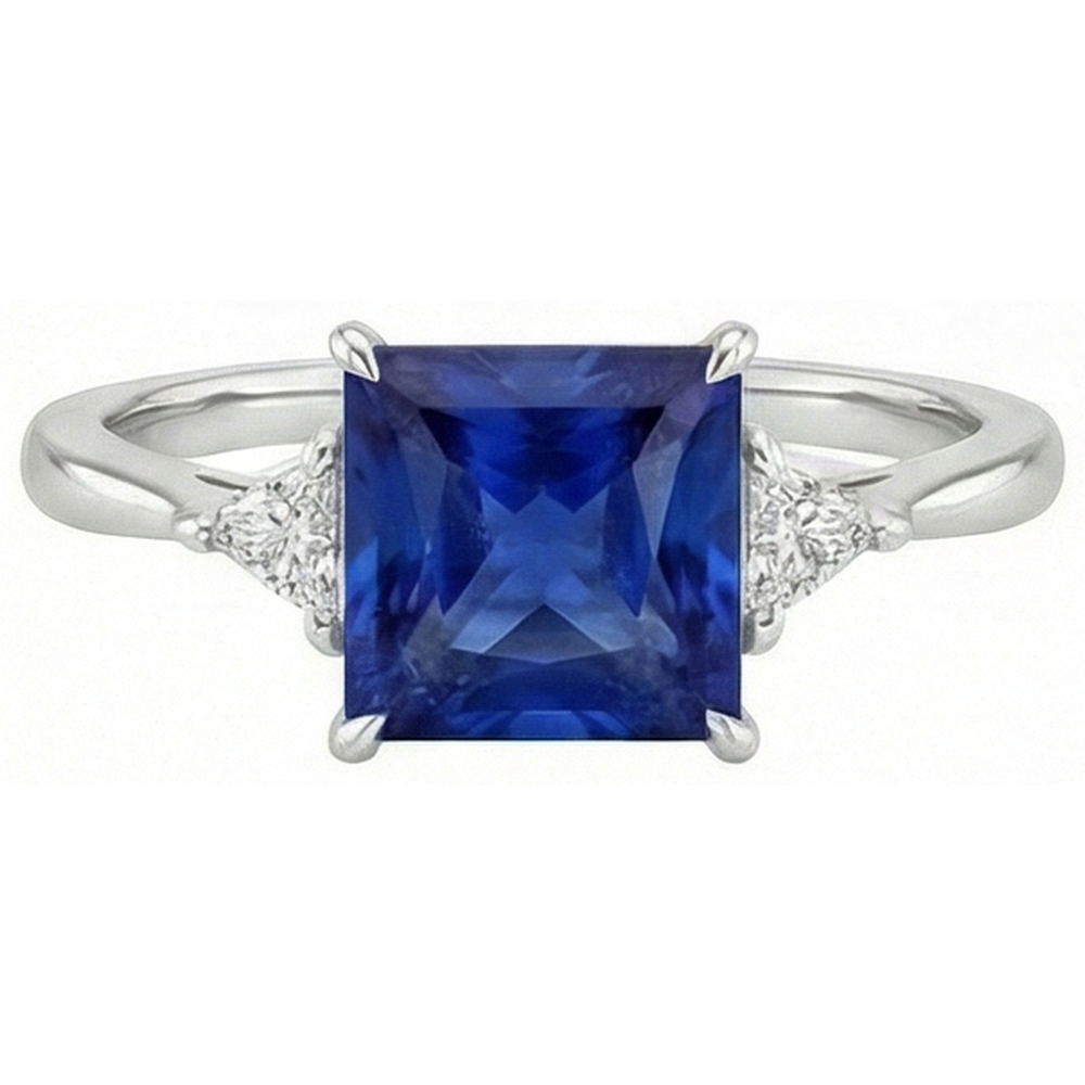 echter trillion diamant 5.50Karat ring Detailansicht