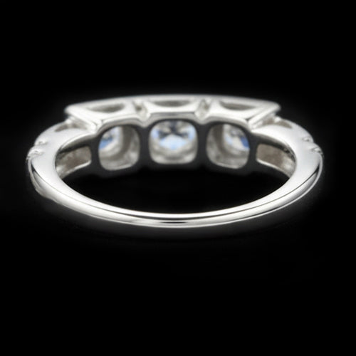 3 Steine Ring Rund Alter Minenschliff Diamanten 1,50 Karat Damenschmuck