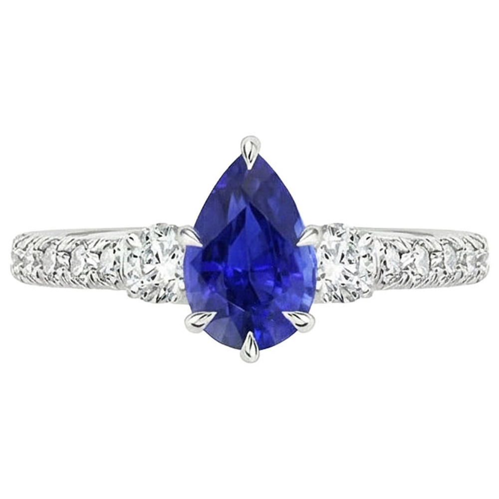 echter round diamant 3.50Karat ring Profilansicht