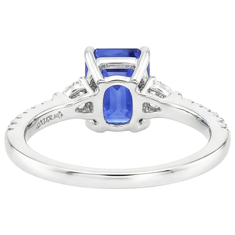 echter round diamant 4.50Karat ring Draufsicht