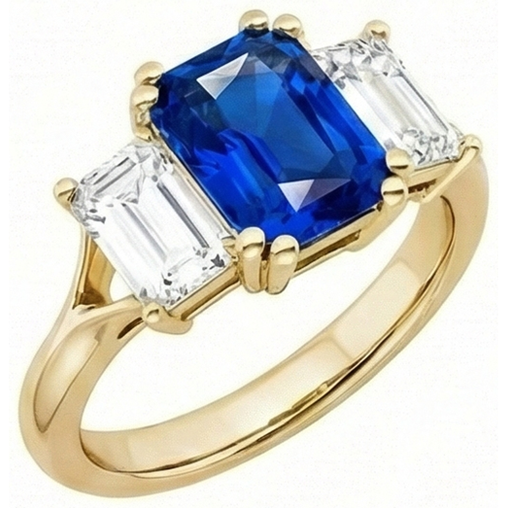 echter round diamant 2Karat ring Detailansicht