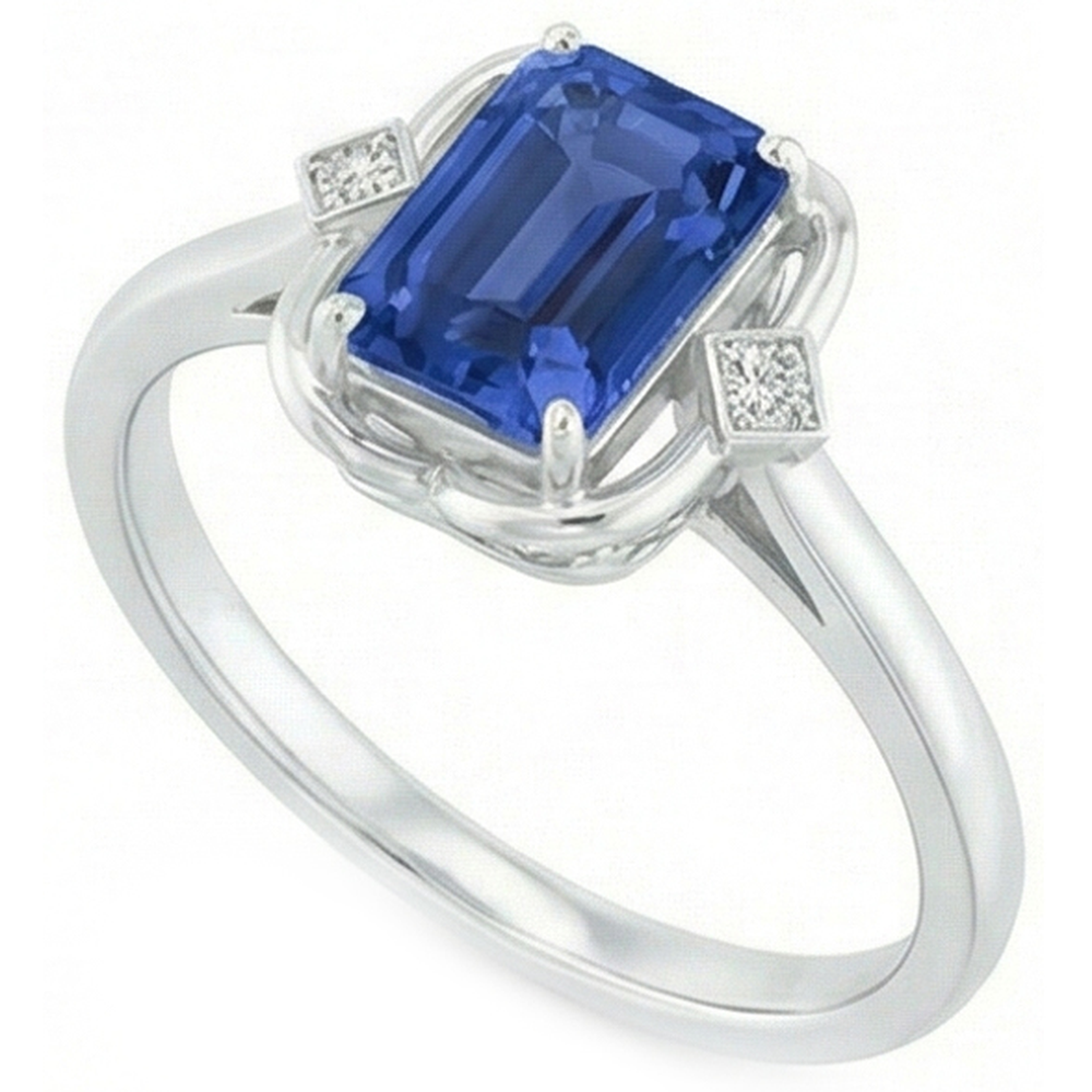 echter round diamant 1.75Karat ring Seitenansicht